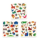 Set de 60 pegatinas de fieltro - Merry Animals, Djeco