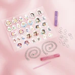 Creativo DIY conjunto de pulseras 2D colgante suave con colgantes, Princesa Disney