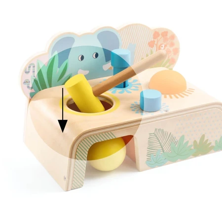 Jouet en bois pour bébé Multi Tap, Djeco