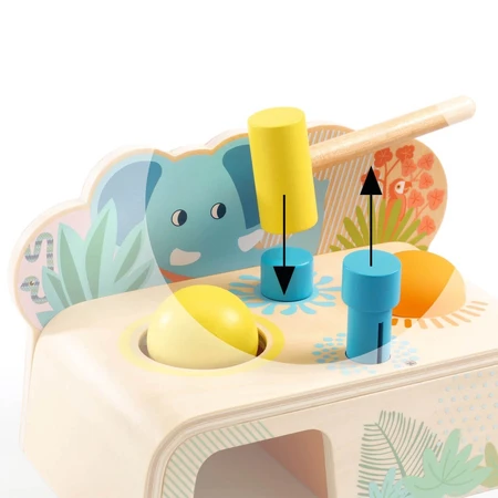 Jouet en bois pour bébé Multi Tap, Djeco