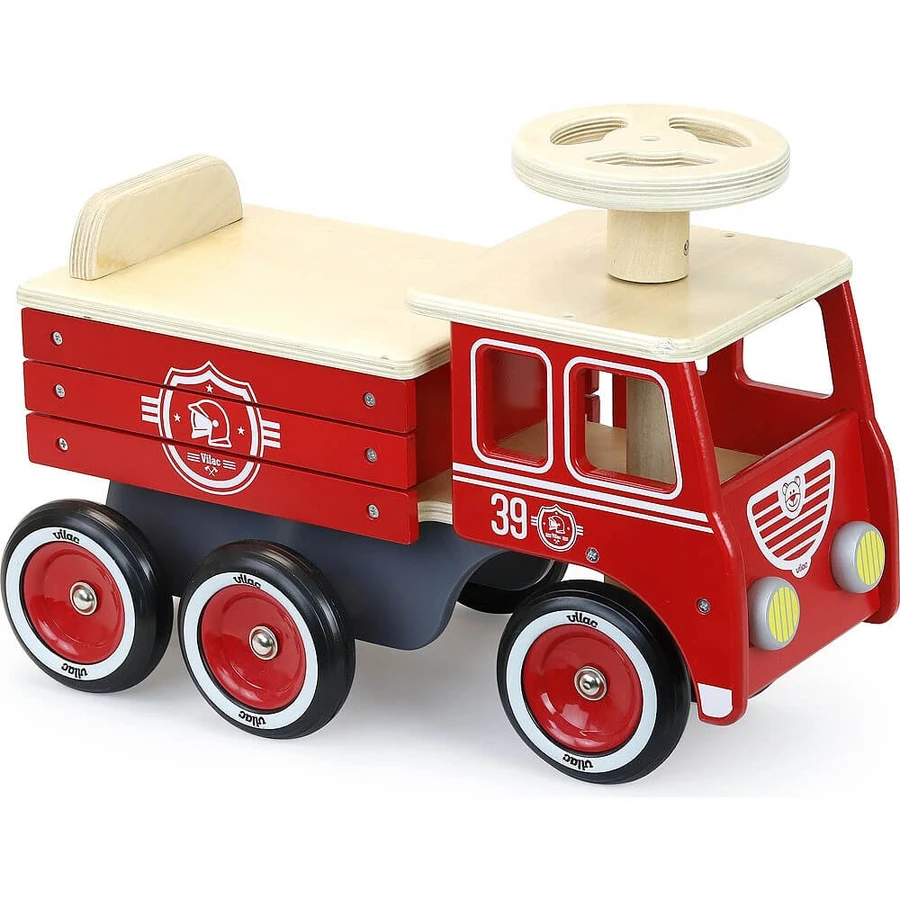 Camión de bomberos de juguete - Camión de bomberos de madera - Vilac