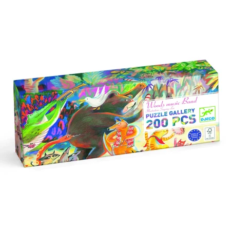 Galería de puzzles Banda musical del bosque, Djeco