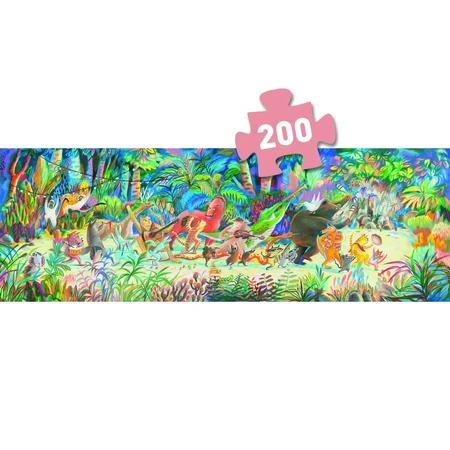Galería de puzzles Banda musical del bosque, Djeco