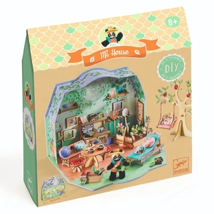 Casa en miniatura para montar y colorear Oliva , Djeco
