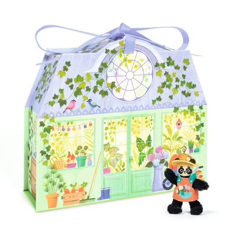 Casa en miniatura para montar y colorear Oliva , Djeco