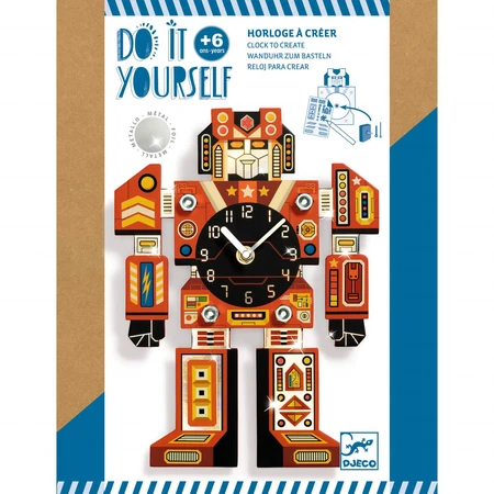 Creative DIY game DIY Robot Clock, Djeco