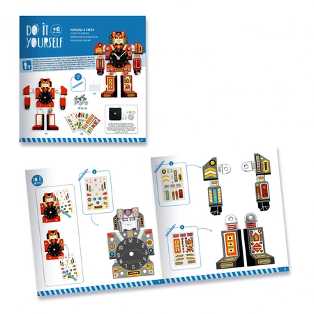 Creative DIY game DIY Robot Clock, Djeco