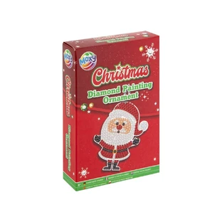 Set creativo DIY, Adornos navideños, Pintura diamante, Papá Noel
