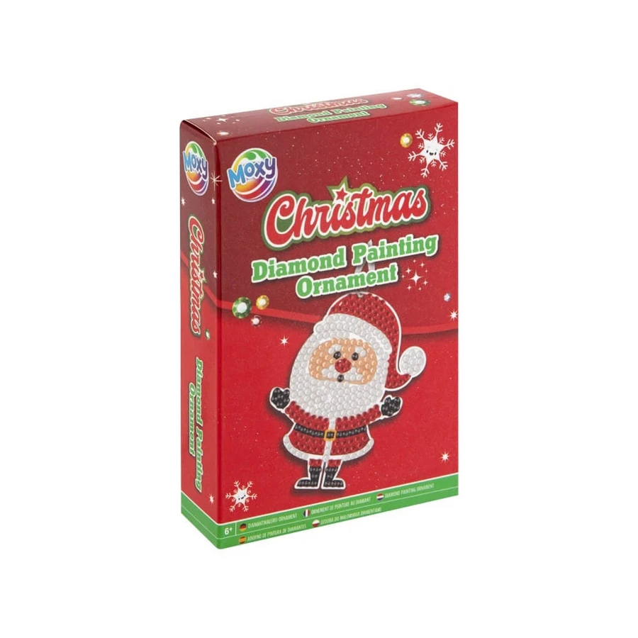 Set creativo DIY, Adornos navideños, Pintura diamante, Papá Noel