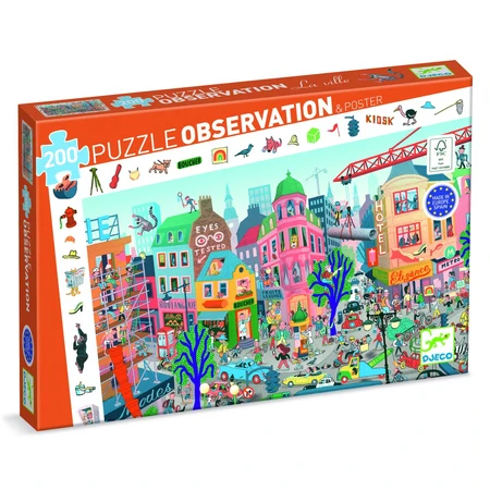 City observation puzzle, Djeco