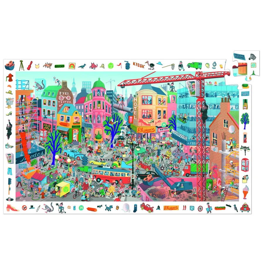 City observation puzzle, Djeco