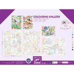 Carte avec 3 motifs japonais à colorier, Djeco