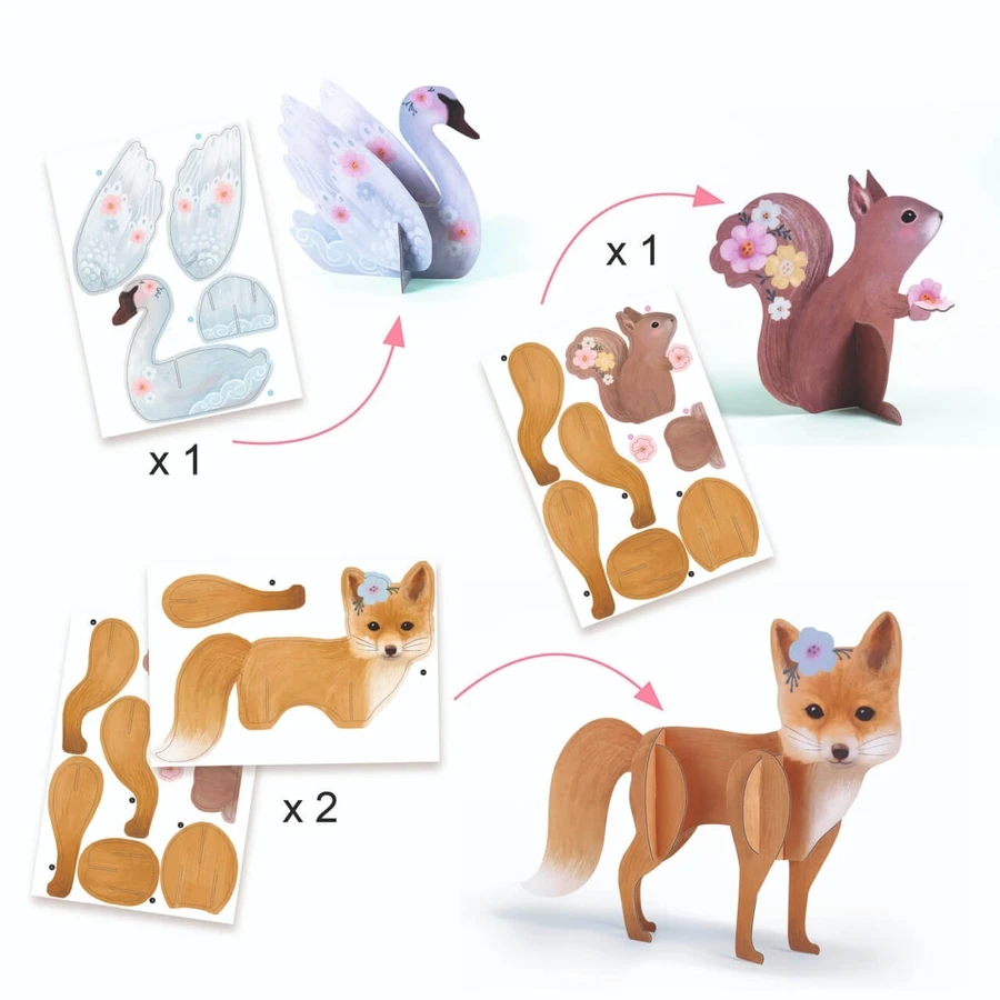 Taller creativo Animales divertidos, Djeco