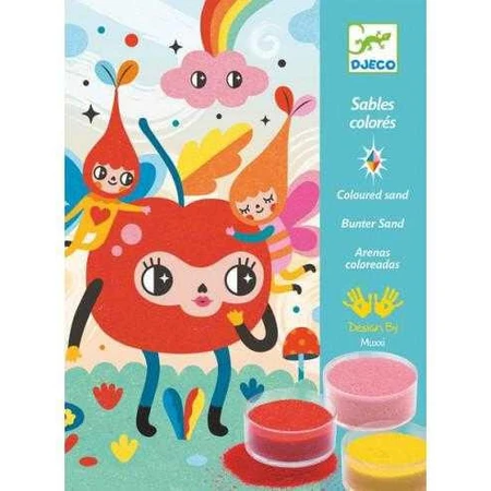 Set de pintura de arena, Djeco Djeco Happy faces