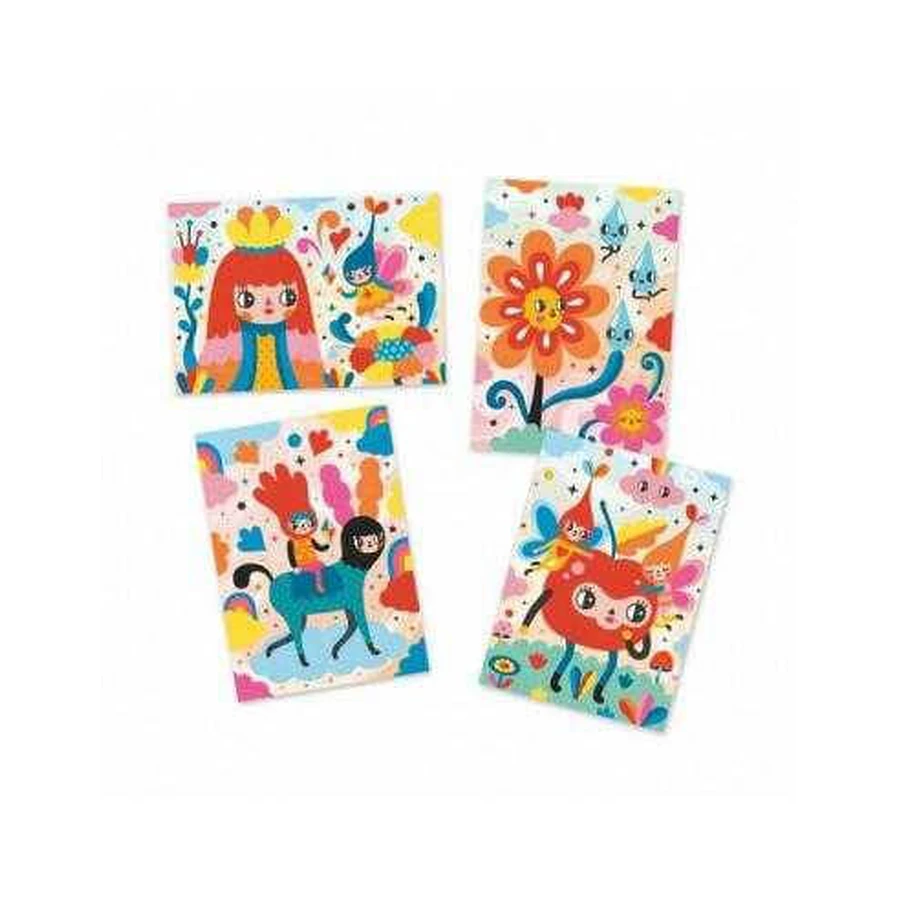 Set de pintura de arena, Djeco Djeco Happy faces