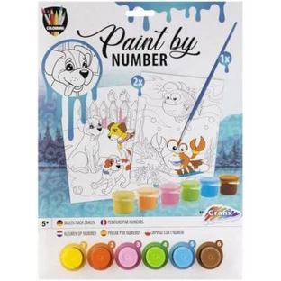 Creative set Painting by numbers, cute animals