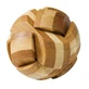 Logic game IQ wooden Bamboo Ball, metal box