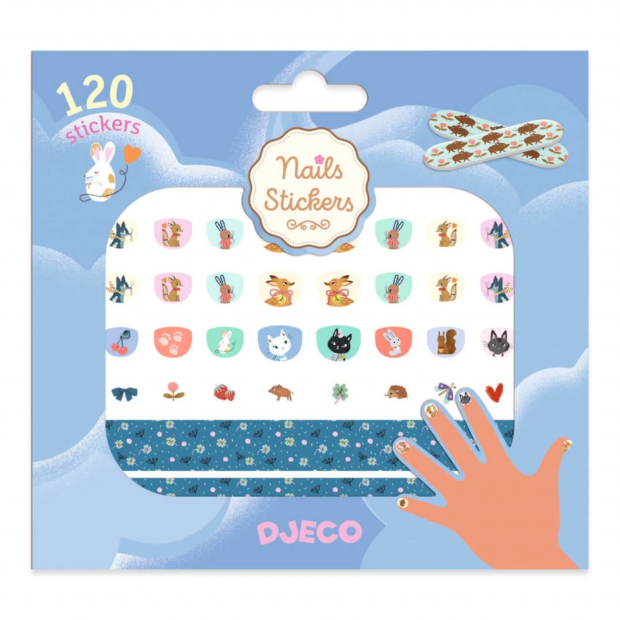Animal nail stickers, Djeco