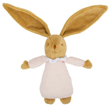 Iepure muzical bumbac organic - 25 cm Roz pastel - Trousselier