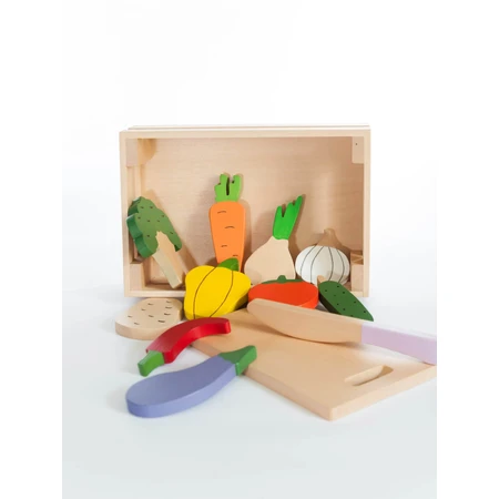 Ladita met fruit en groenten, handgemaakt speelgoed Marc speelgoed