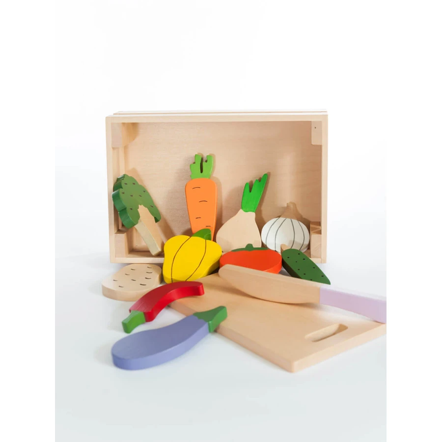 Ladita met fruit en groenten, handgemaakt speelgoed Marc speelgoed