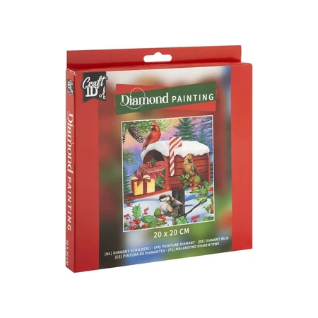 Jeu de peintures créatives en diamant, thème de Noël, boîte postale