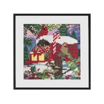 Jeu de peintures créatives en diamant, thème de Noël, boîte postale