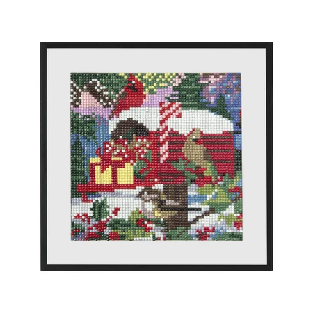 Jeu de peintures créatives en diamant, thème de Noël, boîte postale