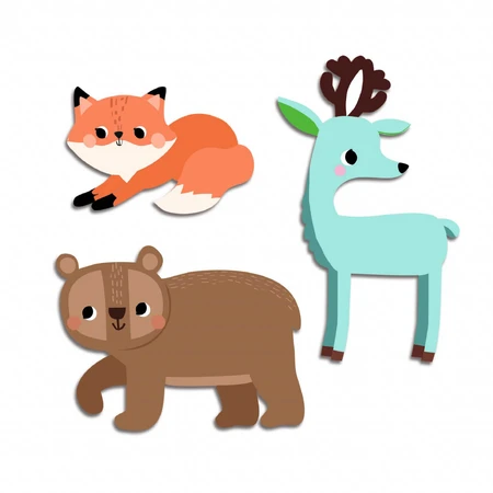 First stickers Forest Animals, Djeco