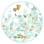 Capa de lluvia Flores y pájaros, Djeco