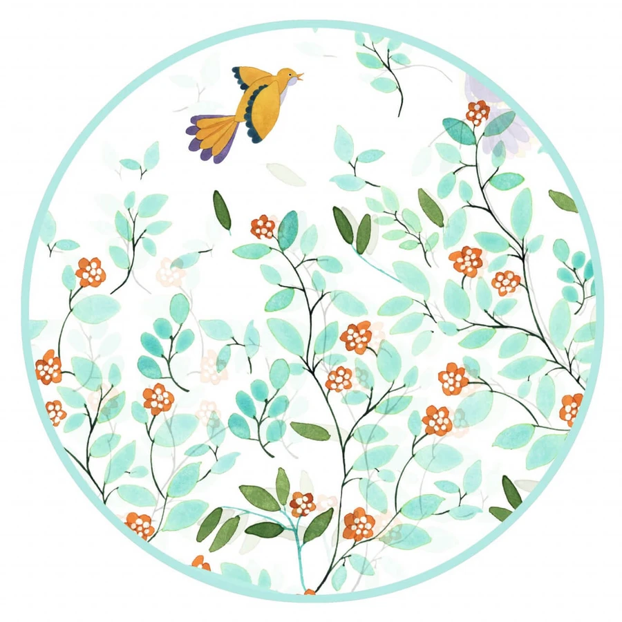 Capa de lluvia Flores y pájaros, Djeco