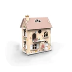 Houten poppenhuis met accessoires, Speedy Monkey