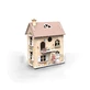 Houten poppenhuis met accessoires, Speedy Monkey