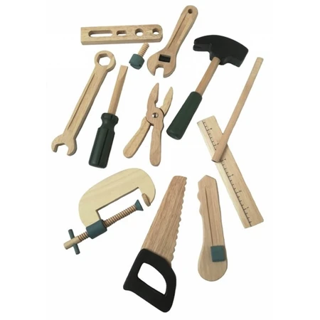 Set d'outils en bois, jouets Egmont