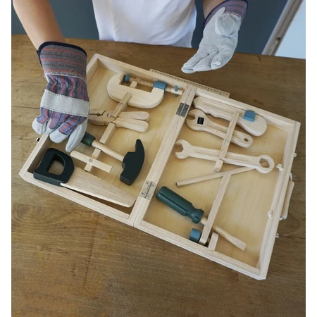 Set d'outils en bois, jouets Egmont