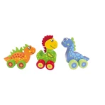 My first dinosaurs - set with wheels, Orange Tree Toys