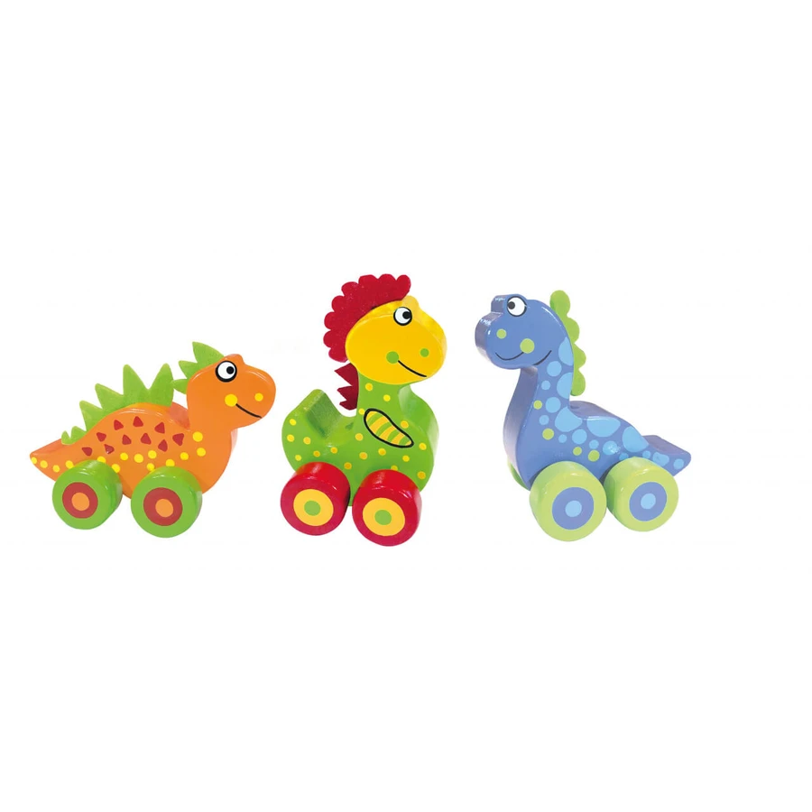 My first dinosaurs - set with wheels, Orange Tree Toys