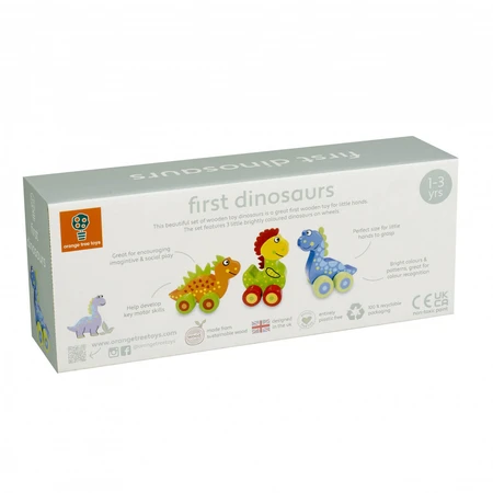 My first dinosaurs - set with wheels, Orange Tree Toys