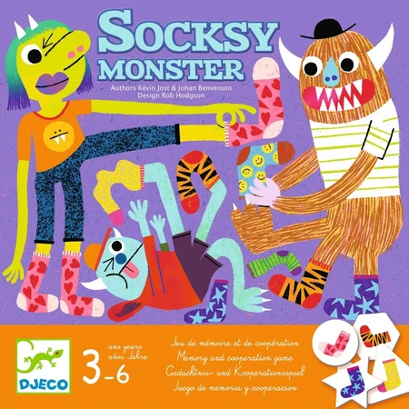 Jeu de coopération Socksy Monster, Djeco