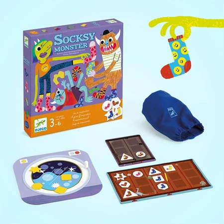 Jeu de coopération Socksy Monster, Djeco