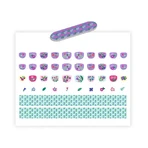 Autocollants pour ongles en forme de fleurs, Djeco