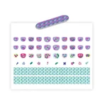 Autocollants pour ongles en forme de fleurs, Djeco