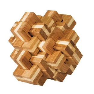 Logic game IQ wooden bamboo Pineapple 3D