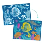 Creative cyanotype workshop Underwater scenes, Djeco