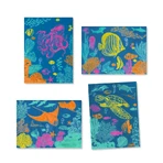 Creative cyanotype workshop Underwater scenes, Djeco