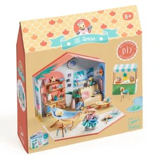 Casa en miniatura para montar y colorear Mia, Djeco