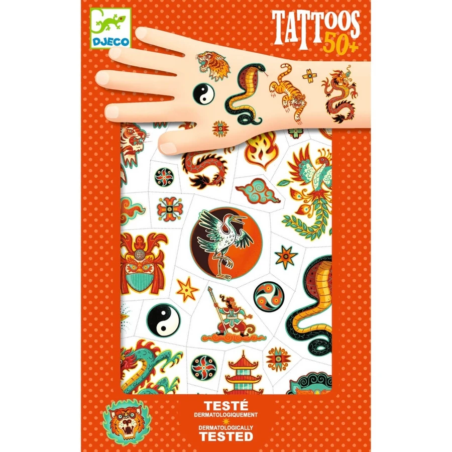Temporäre Tattoos für den Kampfsport, Djeco