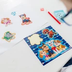 DIY creatieve set Maak stickers met diamantverf, Paw Patrol, Puppy Patrol, Totum