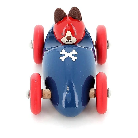Lacquered wooden car - Lucien the puppy - Vilac