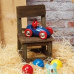 Lacquered wooden car - Lucien the puppy - Vilac